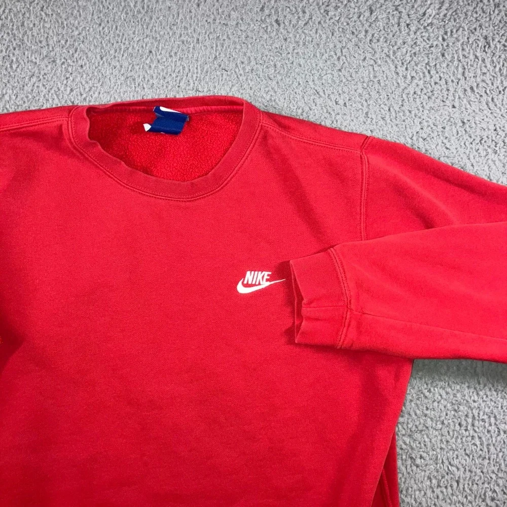 Vintage Nike Sweatshirt Men Medium Embroidered Logo Fleece‎ Grunge Retro Y2K 90s